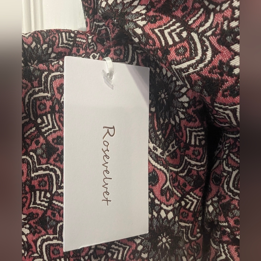 NWT RoseVelvet mini Dress Size M Puff Long Sleeve Bodycon purple witchy floral - Picture 13 of 16